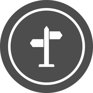 Moda Biçiminde Yön Simgesi İzole Arkaplan