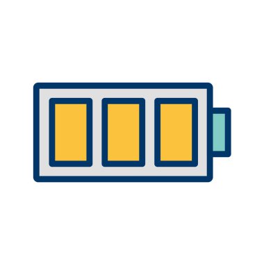 pil simgesi. düz dizayn biçimi 10