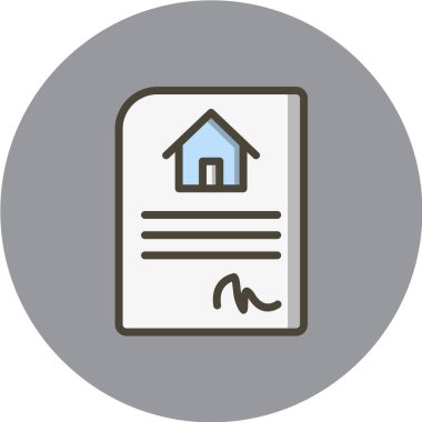 belge simgesi, vektör çizimi