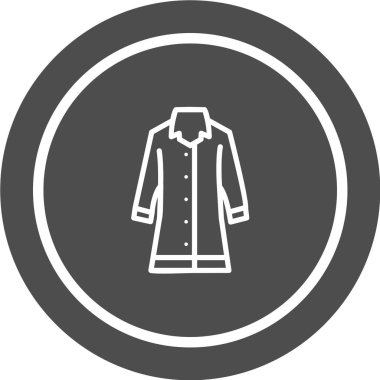 Modern b 'nin vektör illüstrasyonunda giysi ikonu yok