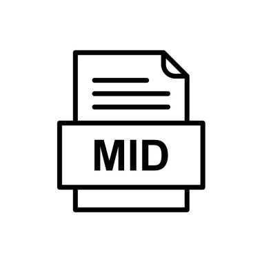 tipik dosya biçimi vektör illüstrasyonu 