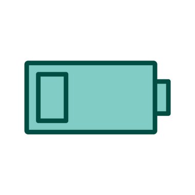 Düşük Batarya Simgesi Moda Tarzı İzole Arkaplan