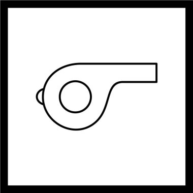 düdük vektör illüstrasyonu, basit simge