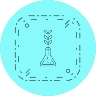 Deneysel Büyüme Simgesi Moda Biçiminde İzole Arkaplan      