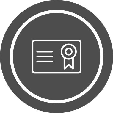 belge simgesi vektör illüstrasyonu