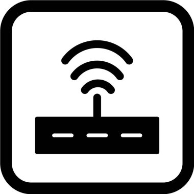 kablosuz ağ simgesi, vektör illüstrasyonu