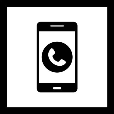 akıllı telefon ekran vektör çizimi, basit simge