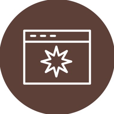 Web sayfası, vektör illüstrasyon simgesi