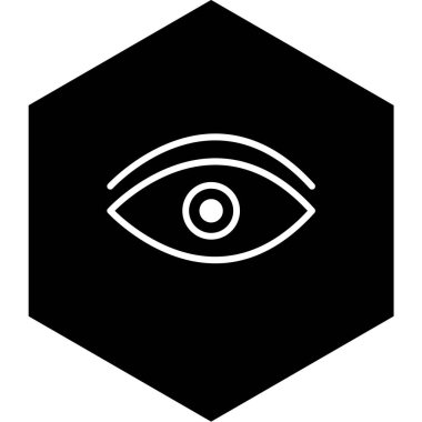 Göz simgesi. vektör illüstrasyonu