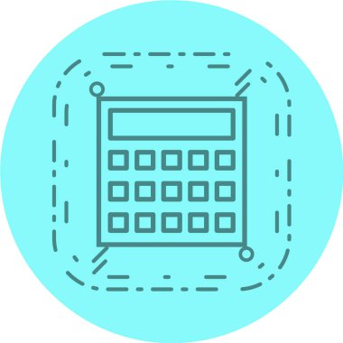 hesap makinesi düz vektör simgesi