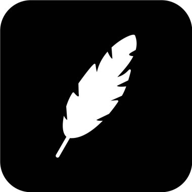 Tüylü ikon, vektör illüstrasyonu. düz tasarım biçimi