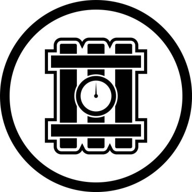  Moda Biçimli Dinamit Simgesi İzole Arkaplan