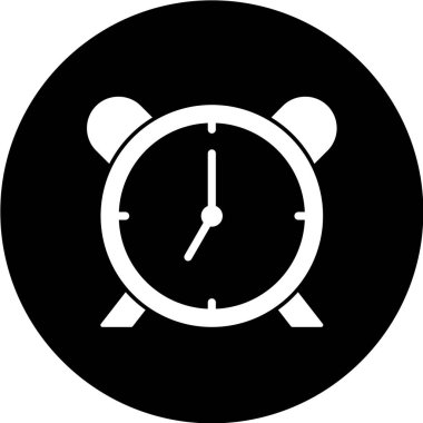 Çalar saat simgesi. vektör illüstrasyonu