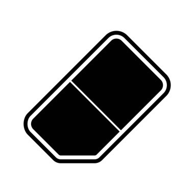 Silgi Simgesi Moda Biçiminde İzole Arkaplan 