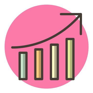 grafik çizelgesi vektör simgesi