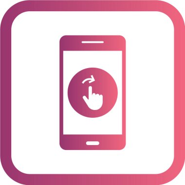 Modern telefon simgesinin vektör illüstrasyonu 