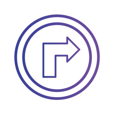 Yol simgesi, vektör illüstrasyonu