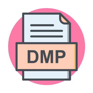 dosya biçimi simgesi, vektör illüstrasyonu