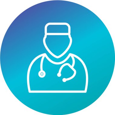 tıbbi düz simge, vektör iilüstrasyonu