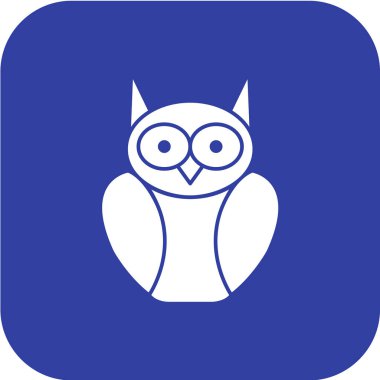 Şirin bir baykuşun vektör çizimi