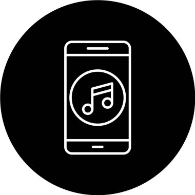 Modern b 'nin vektör illüstrasyonu simge müziğinden yoksun