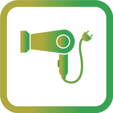 Kurutucu vektör illüstrasyonu, basit simge