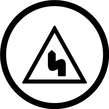 Yol simgesi, vektör illüstrasyonu