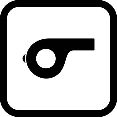 Moda Biçimli Islık Simgesi İzole Arkaplan       