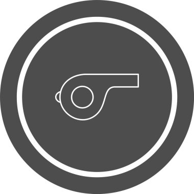 Moda Biçimli Islık Simgesi İzole Arkaplan       