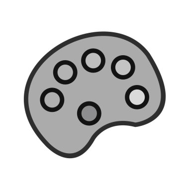 palet simgesi, vektör illüstrasyonu