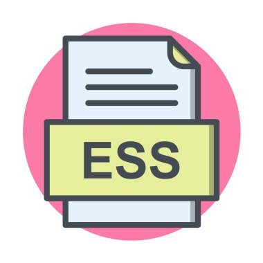 dosya biçimi vektör simgesi