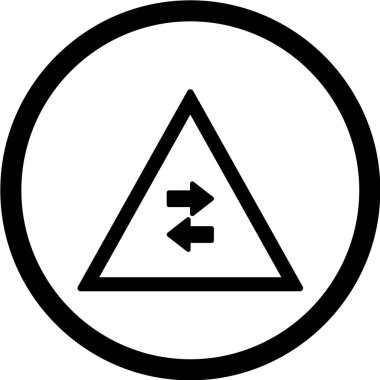 Yol simgesi, vektör illüstrasyonu