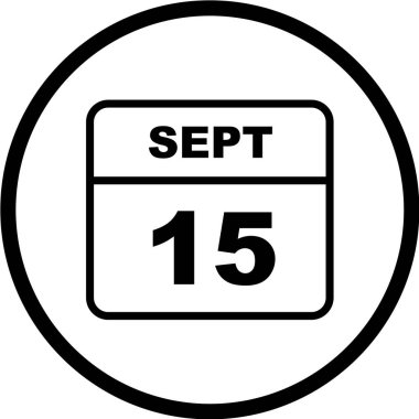 Takvim simgesinin vektör illüstrasyonu 