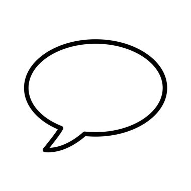 Konuşma balonu vektör çizimi