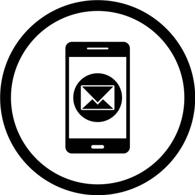 Modern telefon simgesinin vektör illüstrasyonu 