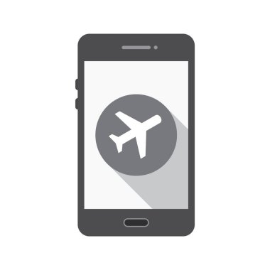 Mobil Uçak Modu Uygulama Simgesi Moda Tarzı İzole Arkaplan