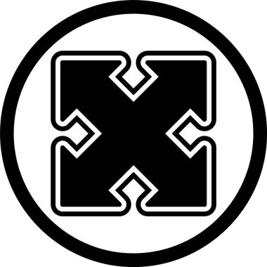 Simge Tarzını Genişlet İzole Arkaplan