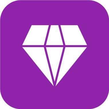 Elmas simgesinin vektör illüstrasyonu