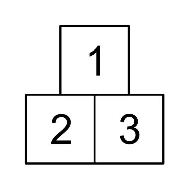 Podyum ikon vektör illüstrasyonu