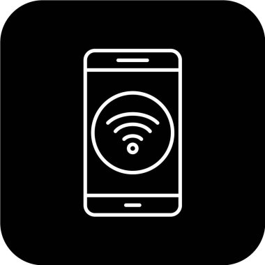 Modern telefon simgesinin vektör illüstrasyonu 