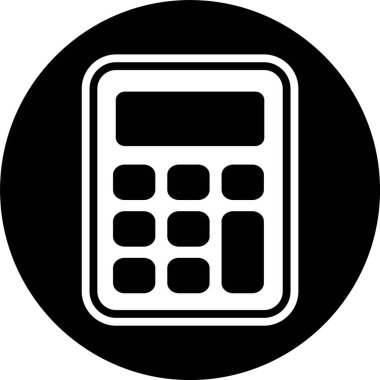 Moda Biçiminde Hesaplayıcı Simgesi İzole Arkaplan