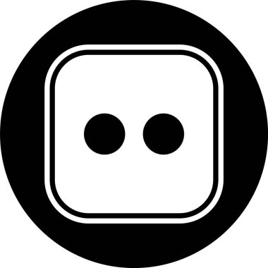 Zar İki Simgesi Stili İzole Arkaplan