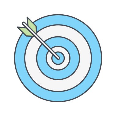 hedef simge, vektör illüstrasyonu