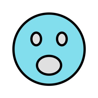 Moda Biçimli Emoji Simgesi İzole Arkaplan 