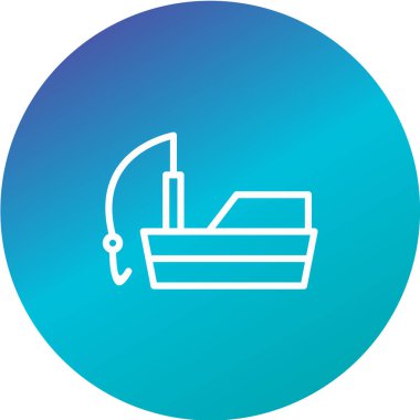 deniz teknesi simgesi, vektör illüstrasyonu