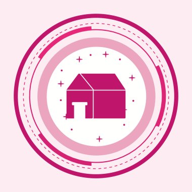  Mansion Simgesi Moda Biçimli Ayrı Arka Gruplandırılmış