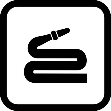 Moda Biçimli Hortum Simgesi İzole Arkaplan