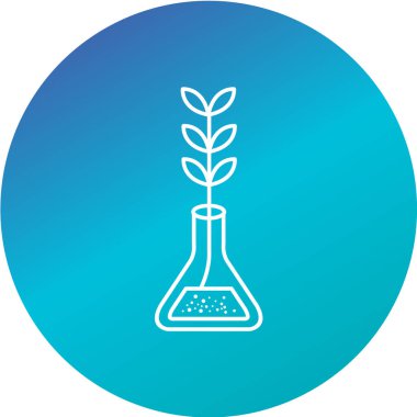 Laboratuvar şişe simgesinin vektör illüstrasyonu