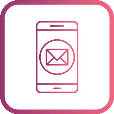 Modern telefon simgesinin vektör illüstrasyonu 