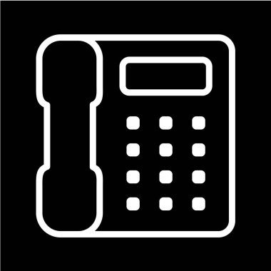 telefon vektör illüstrasyonu, basit simge